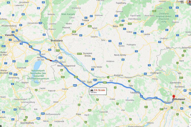 Recorrido_Coche_Viena_a_Budapest