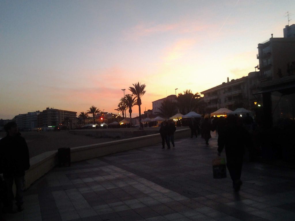 Atardecer desde el paseo marítimo de Blanes