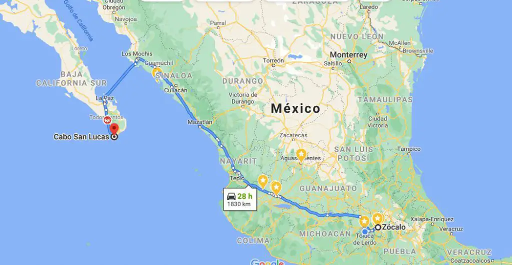 ¿Cuánto tiempo se hace de Tijuana a Los Cabos en autobús