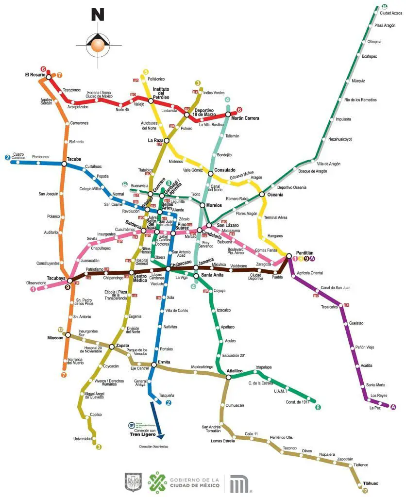 mapa metro cdmx