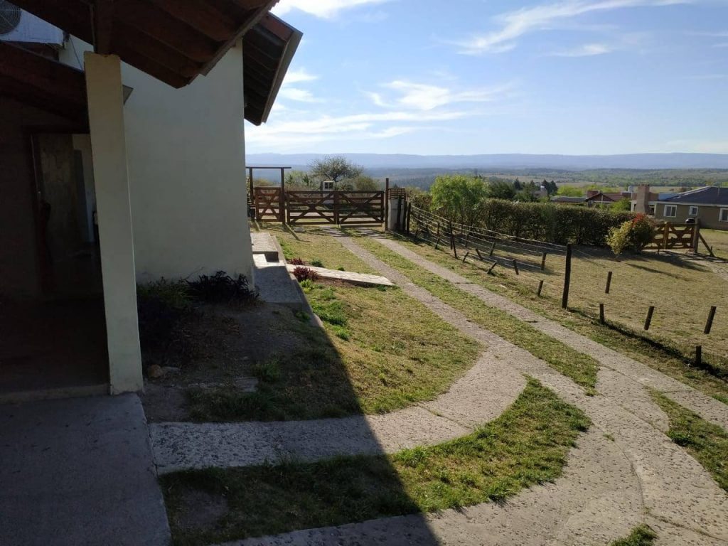 Vista desde la casa que alquilamos en Villa General Belgrano