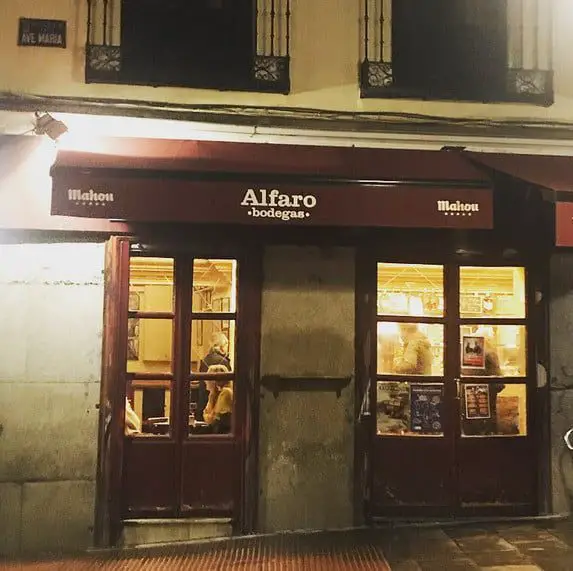 El bar de la bodega Alfaro en Lavapiés